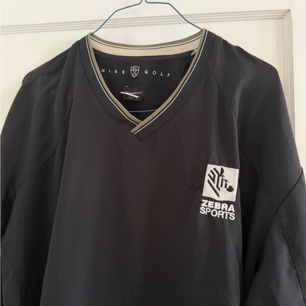 Nike Golf Black Pullover with Tan Trim - Vintage Zebra Sports